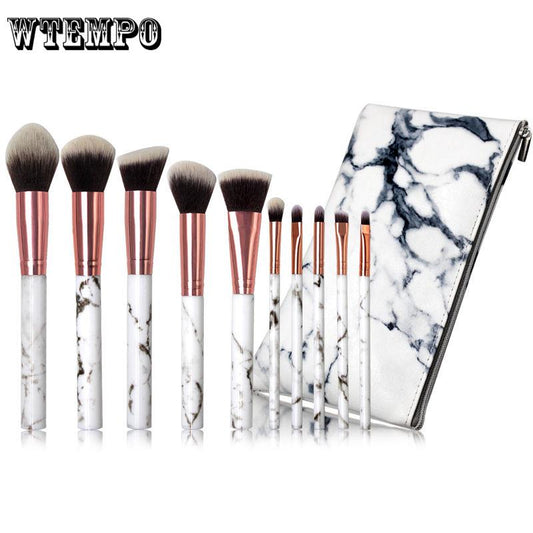 10Pcs Makeup Set Shadow Makeup Brush Suit Lip Brush Brush Beauty Tool Maquillaje Women's Fashion