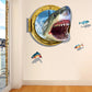 Shark flat 3D sticker painting Living room sofa bedroom bathroom PVC removable wall sticker