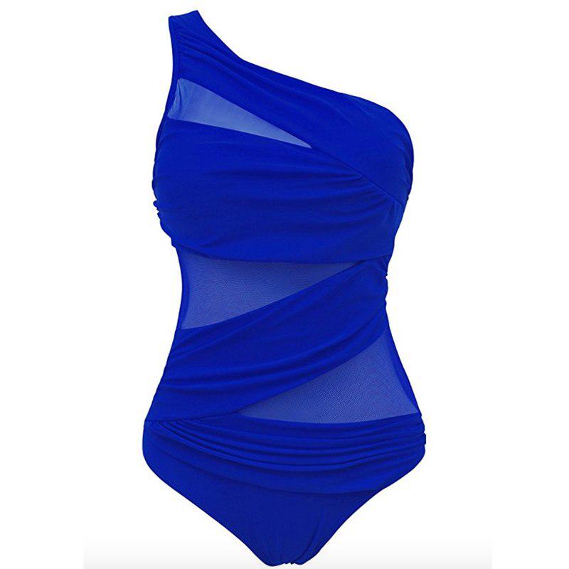 One Shoulder Swimsuit 2019 Mujer One Piece Swimwear Monokini Women 'S Swimming Suit Bnadage Bodysuit