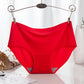 Ladies Ice Silk Panties Seamless Underwear One Piece Panties Mid-waist Sexy Women's Panties Briefs