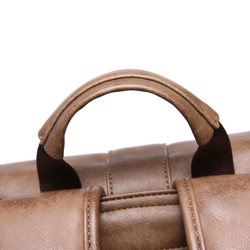 Business Backpack Men Leather Anti-theft Waterproof Sports Travel Bags Student Book Computer Bag