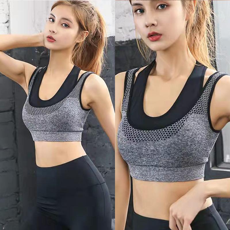 Sports Underwear Women Shockproof Running Anti-sagging Gather Student Push Up Bra Top Gym Fitness Bra Yoga Bra Workout Tank Tops