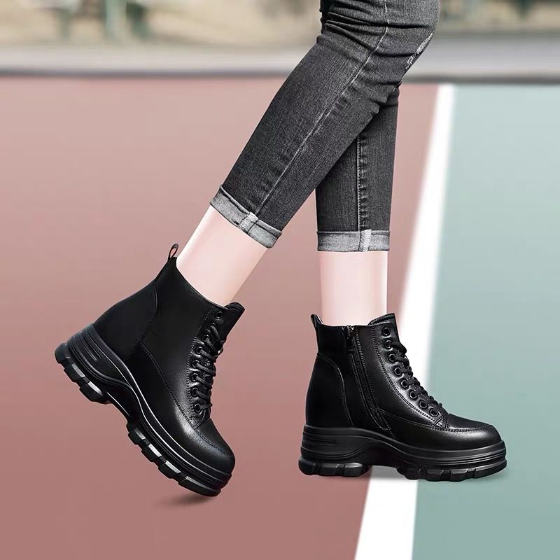 Women Winter Snow Boots  High-top Shoes Casual Woman Waterproof Warm Leather Ankle Boots Female High Quality Plush Inner Martin Boots