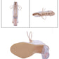 Women's Lace Up  Sandals Sexy pu Leather Transparent Sandals High Heel  Block Heel Sandals