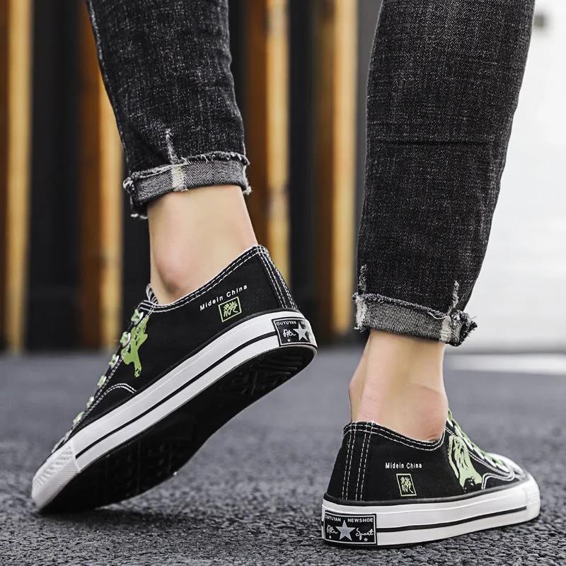 Versatile Men's Breathable Canvas Shoes Student Men's Canvas Casual Breathable Sports Shoes