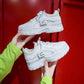 BrandPlus Size 35-40 Summer Women Mesh Sneakers Girls Breathable Deodorant Running Basketball Shoes Shockproof Non-slip Ins Shoes