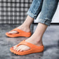 Non-slip Thick-soled Flip-flops Women's Summer Outerwear Fashion Couple Style Clip-on Bathroom Beach Sandals and Slippers