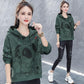 Cartoon Print Hooded Sweater Pure Cotton Loose Long Sleeve Top Fashion Age Reduction Jacket