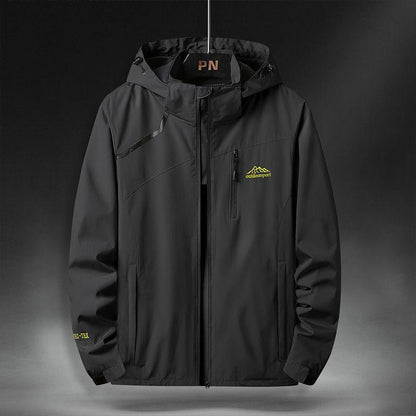 Outdoor Waterproof Jacket Loose Large Size Windproof Jacket Four Seasons Mountaineering Wear
