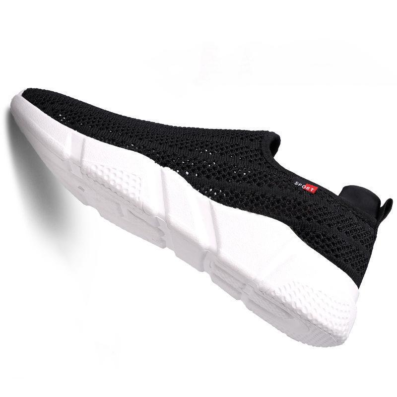 Summer Breathable Men's Mesh Shoes Men's Soft Sole Sports and Leisure Hollow Shoes