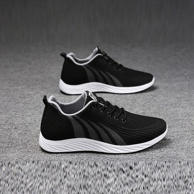 Shoes Men's Korean Version Soft-soled Running Shoes Casual Shoes Breathable Sports Shoes Flat Shoes Mesh Shoes
