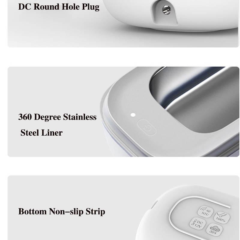 Ultrasonic Cleaning Machine Jewelry Student Home Glasses Cleaning Contact Lens Cleaning Machine Can Be Timed Multifunctional Cleaning Box