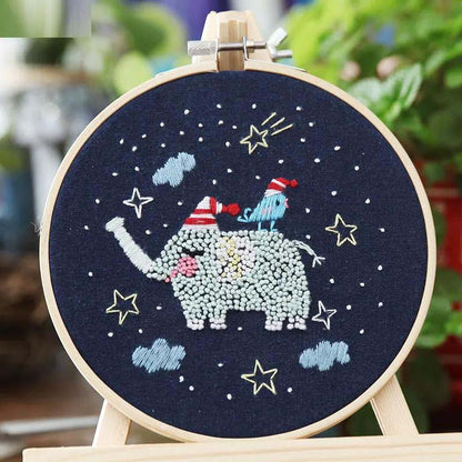 Three-dimensional Embroidery Diy Student Handmade Creative Adult Material Package French Ribbon Embroidery Su Embroidery Beginner Kit