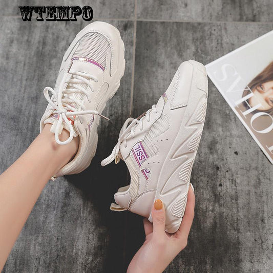 Net Casual Shoes Women's Shoes Fashion Sports Shoes Wild Sneakers Comfortable Breathable