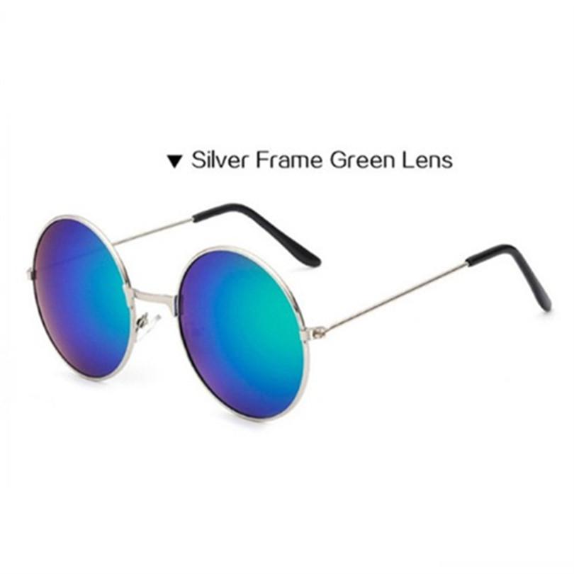 Mirrored Retro Round Sunglasses Men Women Brand Designer Female Male Sun Glasses Men's Women's Vinta