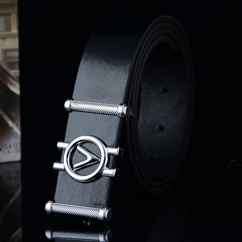 Fashion Brand Leather Belt Business Trouser Strap Pant Automatic Buckle Men Belts