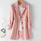 Women's Windbreaker Autumn Coat Korean Style Slim Mid-length Windbreaker Women's Coat