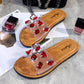 Slippers for Women's Outer Wear Summer Gemstone Decoration Non-slip Soft-soled Sandals Women's Flat Sandals Flat Shoes for Indoor and Outdoor Wear