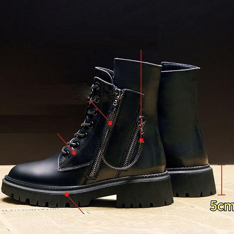 Martin Boots Women's Shoes British Style Short Boots Women Spring and Autumn Single Boots Women's Boots
