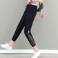 Large Size Ice Silk Harem Pants Women's Summer Models Loose and Thin Casual Sports Pants Nine-point Pants Trend
