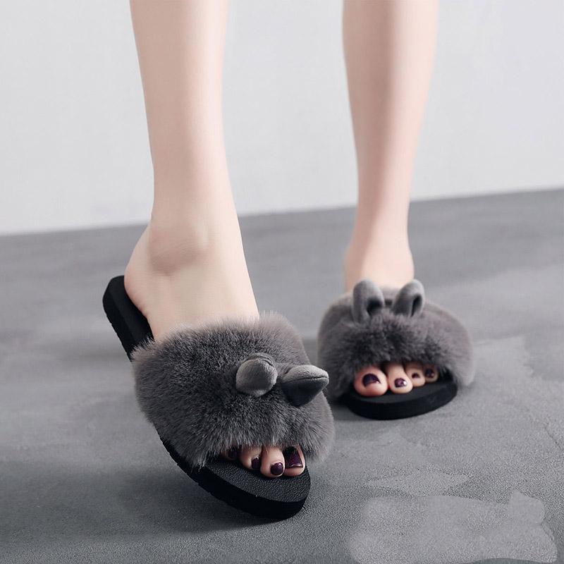 Autumn and Winter Pure Cotton Slippers Indoor Non-slip Soft-soled Shoes Warm Simple Plush Cotton Shoes