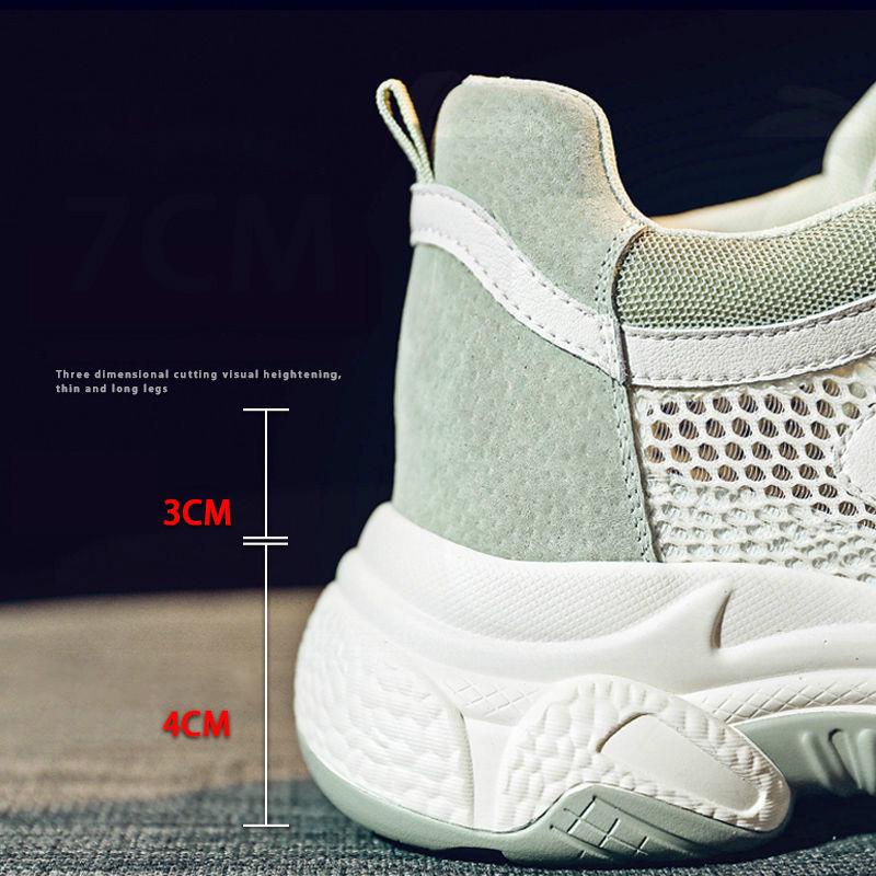 Women Sports Casual Shoes 2020 Summer Platform Sneakers Woman Increased Mesh Breathable Chunky Shoes