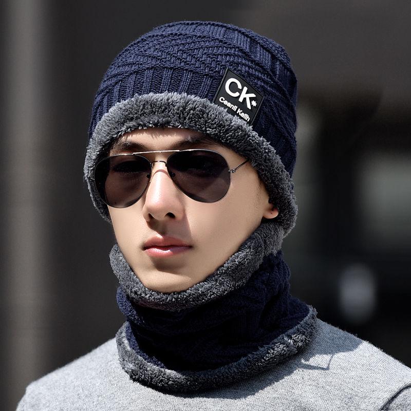 Warm hat Thick hat Fashion Man hat Plush Cotton hat Wild Hip hop hat Windproof hat Autumn winter