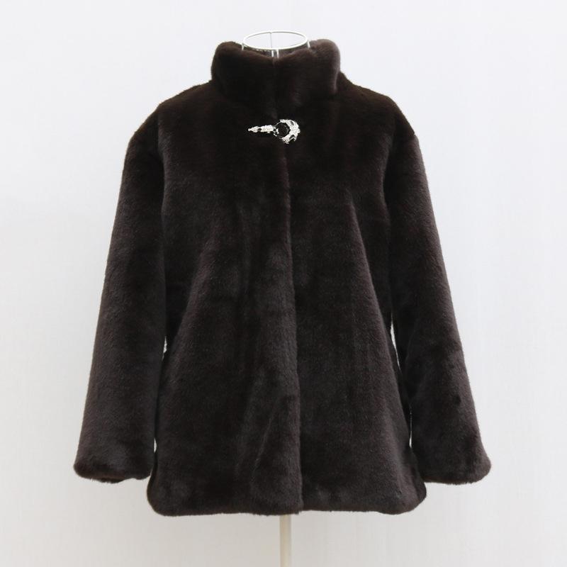 Women's Mink Coat Fur Coat Fur Coat Whole Mink Short Collar Fashion New Casual Fur Jacket