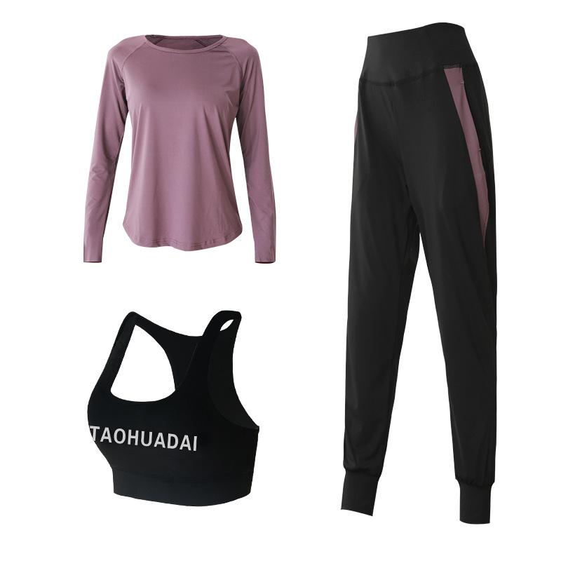 Women's Sports Suit Yoga Clothes Loose Large Size Gym Running Quick Dry Clothes Bodybuilding Fitness Suit Training Set
