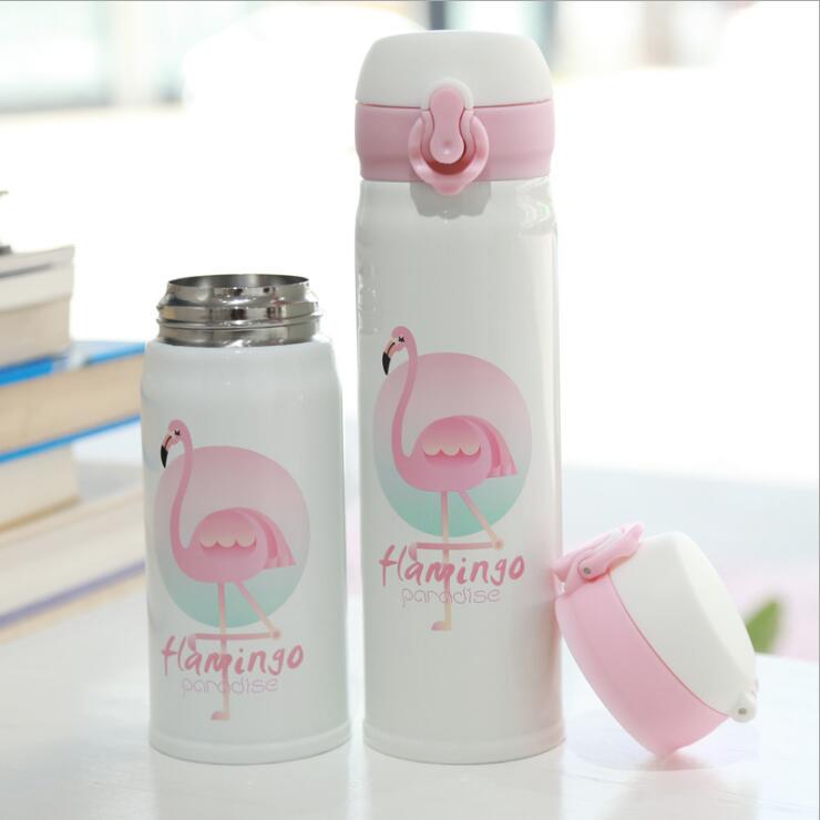 Cartoon Tea Water Cup Stainless Steel Vacuum Insulated Coffee Mug Travel Water Bottle