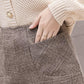 High Waist Wide Leg Shorts Ladies Elegant Woolen Shorts Women Wool Shorts