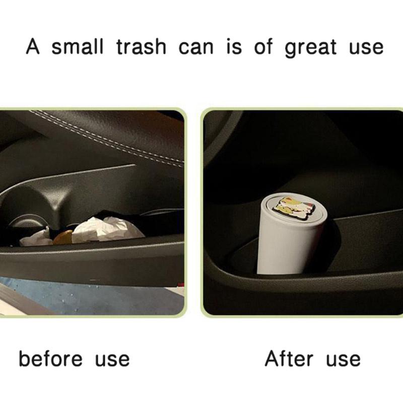 Car Trash Can Storage Driver's License Bag Mini Car Cup Holder Car Bag Trash Can Cute Creative Car Supplies
