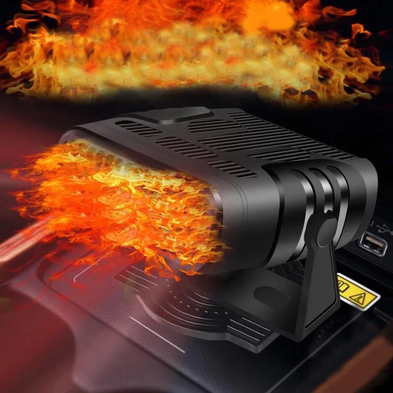 200W Car Electric Heater Clothes Dryer Portable Air Purifier Windshield Defroster Heater for Car Truck RV SUV