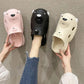 Cute Cartoon Bear Couple Baotou Cave Shoes Women Wear Summer Sandals Fashion All-match Thick Bottom Non-slip Sandals and Slippers