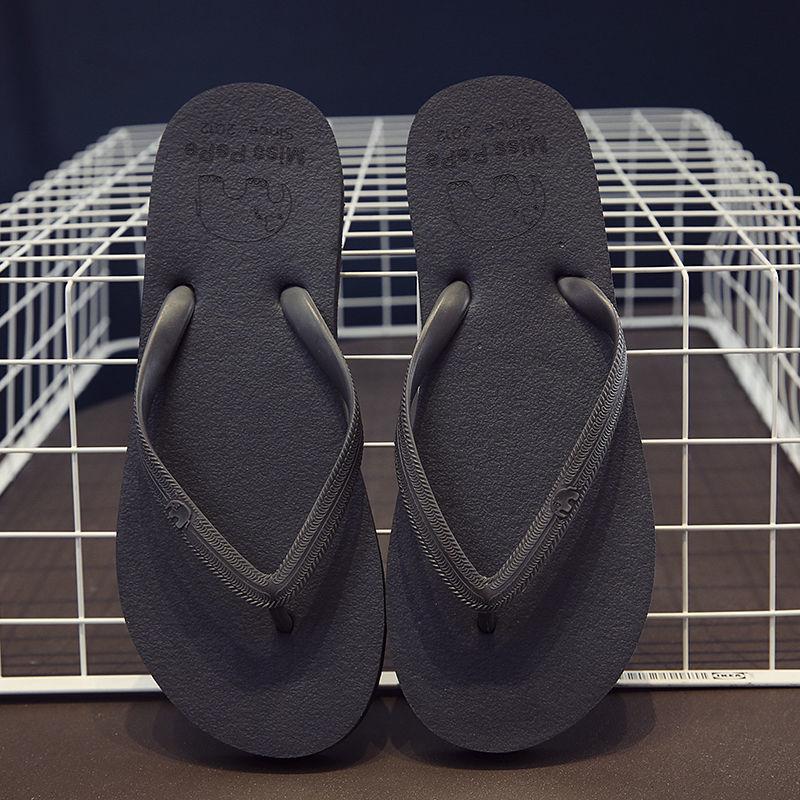 Summer Fashion Flip Flops Beach Slippers Non-slip Thick-soled Couple Splint Sandals