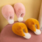 Designed Winter Warm Cotton Slippers Fluffy Non-slip Flat Shoes A Must-have At Home