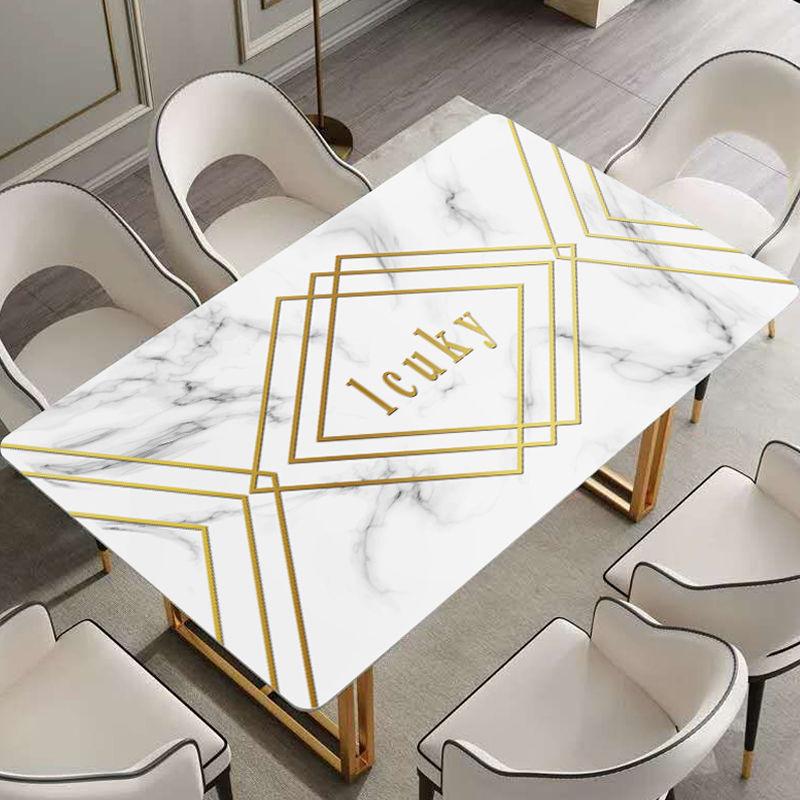 PVC Tablecloth 3D Three-dimensional Pattern Tablecloth Waterproof and Anti-scald Oil-proof Dining Table Coffee Table Table Mat