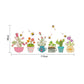 Sticker Pot Plant Flower Bee Wall Stickers for Kids Rooms Baby Room Nursery Bedroom Kitchen