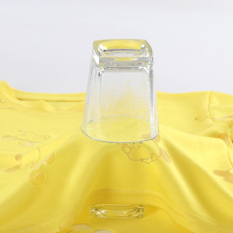 Boys Short-sleeved T-shirt Summer Girl Short-sleeved Hollow T-shirt Children's Solid Color Round Neck Ice Silk Top