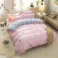 Plaid Duvet Cover Set Bedding Quilt Cover Pillowcases Set