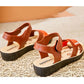 Sandals Women Summer Mother Middle-aged and Elderly Plastic Fashion Anti-leather Non-slip Plastic Shoes Flat Soft Rubber Sandals
