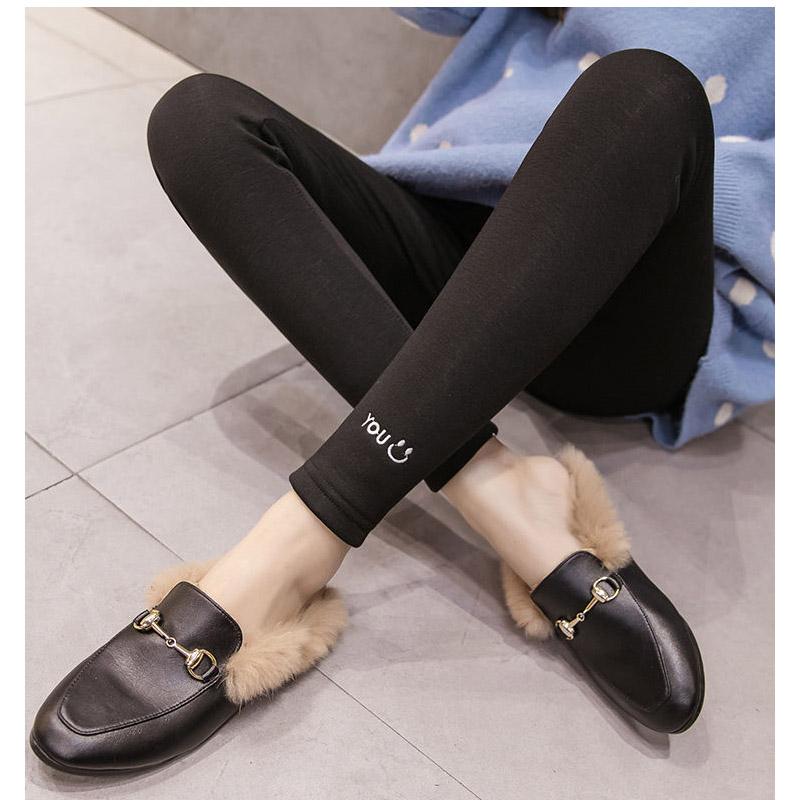 Pregnant Women's Leggings Pregnant Women's Pants Autumn and Winter Thickening and Velvet