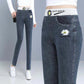 Spring and Autumn Models of Stretch Jeans Women's High-waisted Slim and Versatile Student's Slim Feet Nine-point Leggings