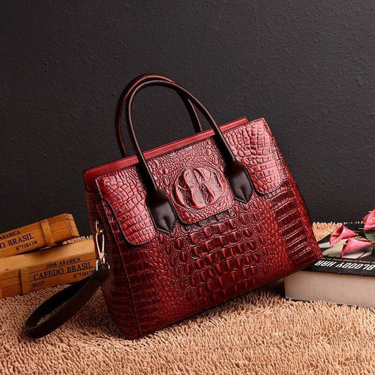 PU Leather Handbags Crossbody Bags for Women Shoulder Bag Crocodile Pattern Bag