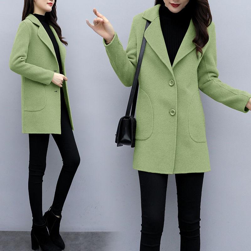 Woolen Coat Long Slim Blend Outerwear 2019 Women Overcoat Wool Coat Autumn Winter Jacket Clothes