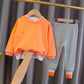 Girls' Thin Spring and Autumn Clothes Baby Cute Casual Breathable Cute Suit Korean Version Two-piece Suit
