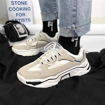 Size 39-44 Men Breathable Leather Sneakers Comfortable Basketball Shoes Women Non-slip Running Shoes Outdoor Travel Shoes