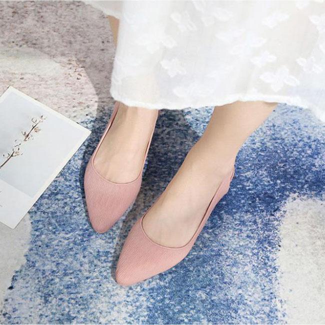 Sandals Women's Summer Outdoor Ladies Style Korean Style Single Shoes Solid Color Casual Shoes Shallow Shoes