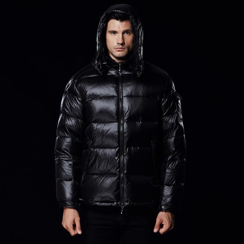 Outdoor Windproof Thick Warm Men's Down Jacket Fashion Trend White Duck Down Jacket