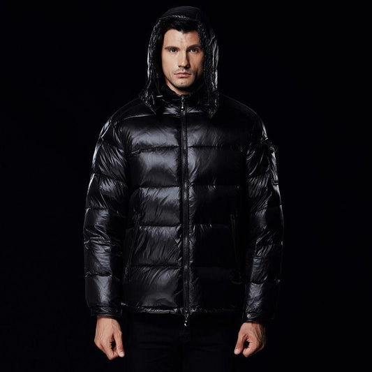 Outdoor Windproof Thick Warm Men's Down Jacket Fashion Trend White Duck Down Jacket